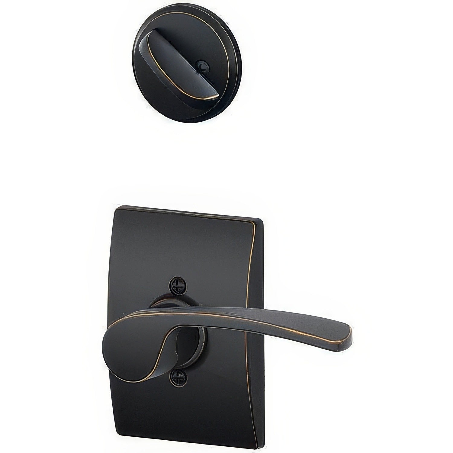 Schlage F94-MER-CEN-LH F-Series Merano Lever Left Hand Dummy Interior Pack
