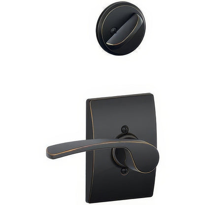 Schlage F94-MER-CEN-RH F-Series Merano Lever Right Hand Dummy Interior Pack