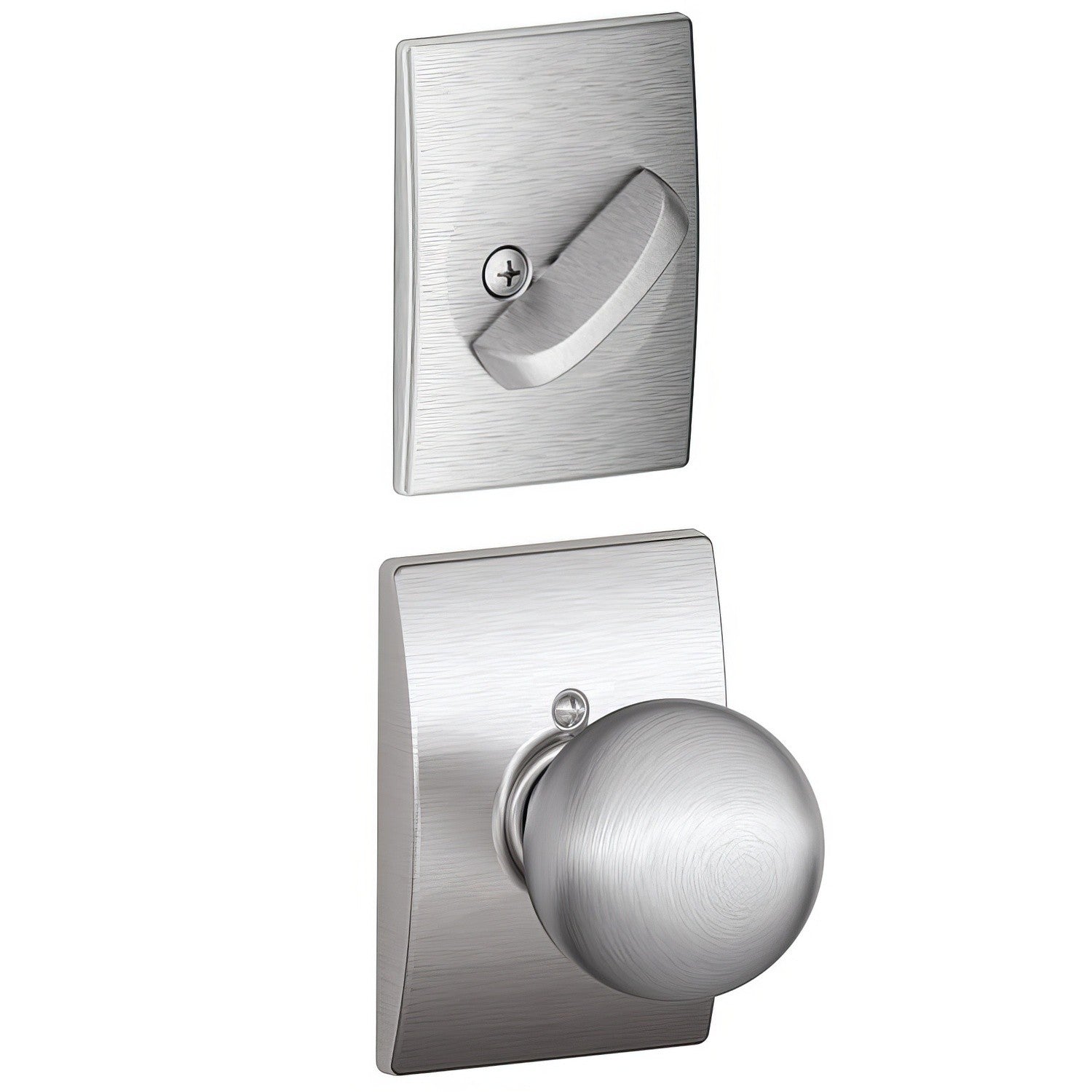 Schlage F94-ORB-CEN F-Series Orbit Knob Dummy Interior Pack.