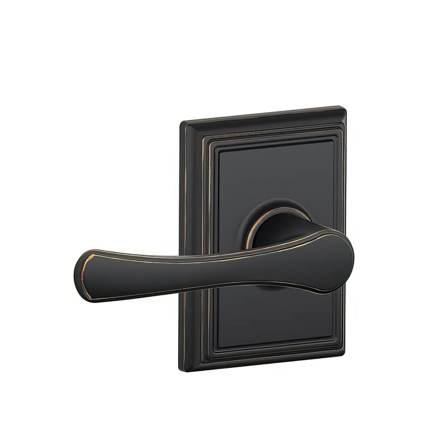 Schlage F94VLA-ADD Avila Lever with Addison Rose Dummy Interior Trim