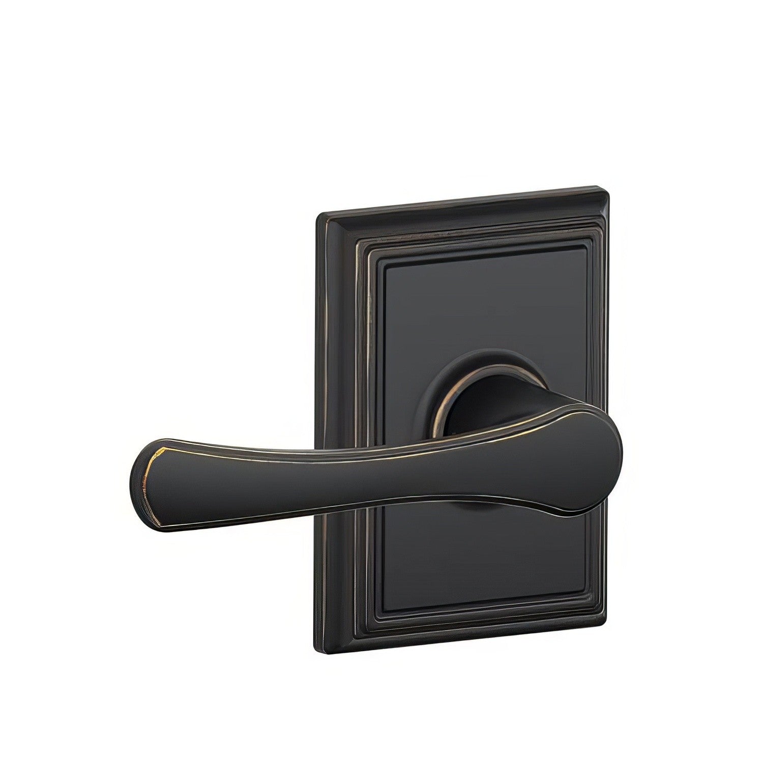 Schlage F94VLA-ADD Avila Lever with Addison Rose Dummy Interior Trim