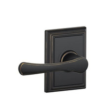 Schlage F94VLA-ADD Avila Lever with Addison Rose Dummy Interior Trim