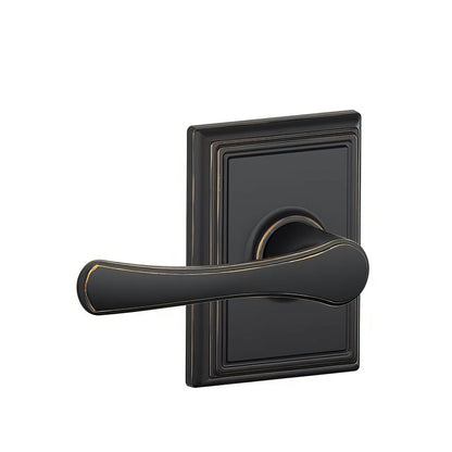 Schlage F94VLA-ADD Avila Lever with Addison Rose Dummy Interior Trim