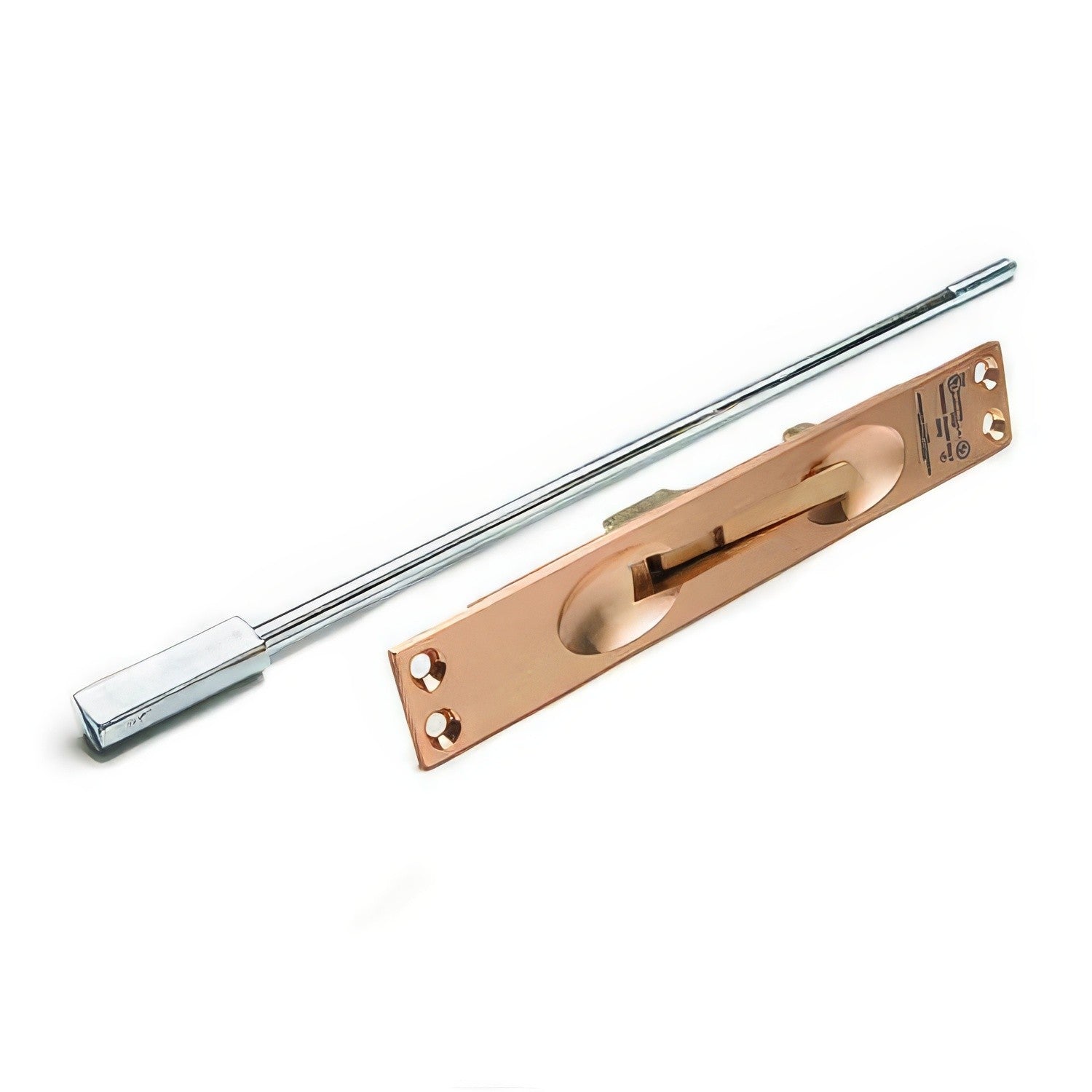Ives FB458 Manual Flush Bolt for Metal Fire Door 12" Rod and 3/4" Throw.