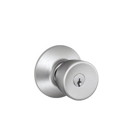 Schlage FB50BEL626 Bell Knob Combo Pack Satin Chrome.