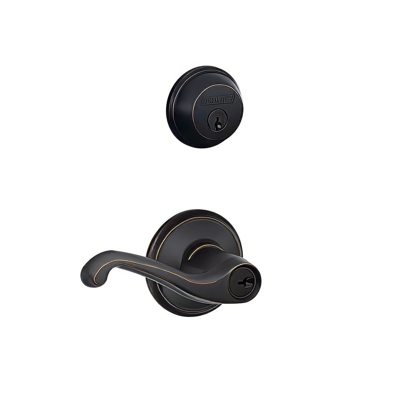 Schlage FB50FLA Flair Lever Combo Pack