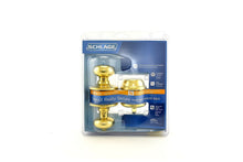 Schlage FB50PLY605 Plymouth Knob Combo Pack Bright Brass.