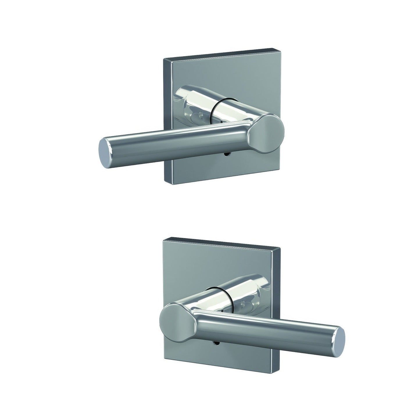 Schlage FC172BRW-COL Broadway Lever with Collins Rose Non Turning Double Dummy Pair