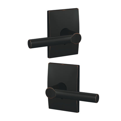 Schlage FC172BRW-CEN Broadway Lever with Century Rose Non Turning Double Dummy Pair
