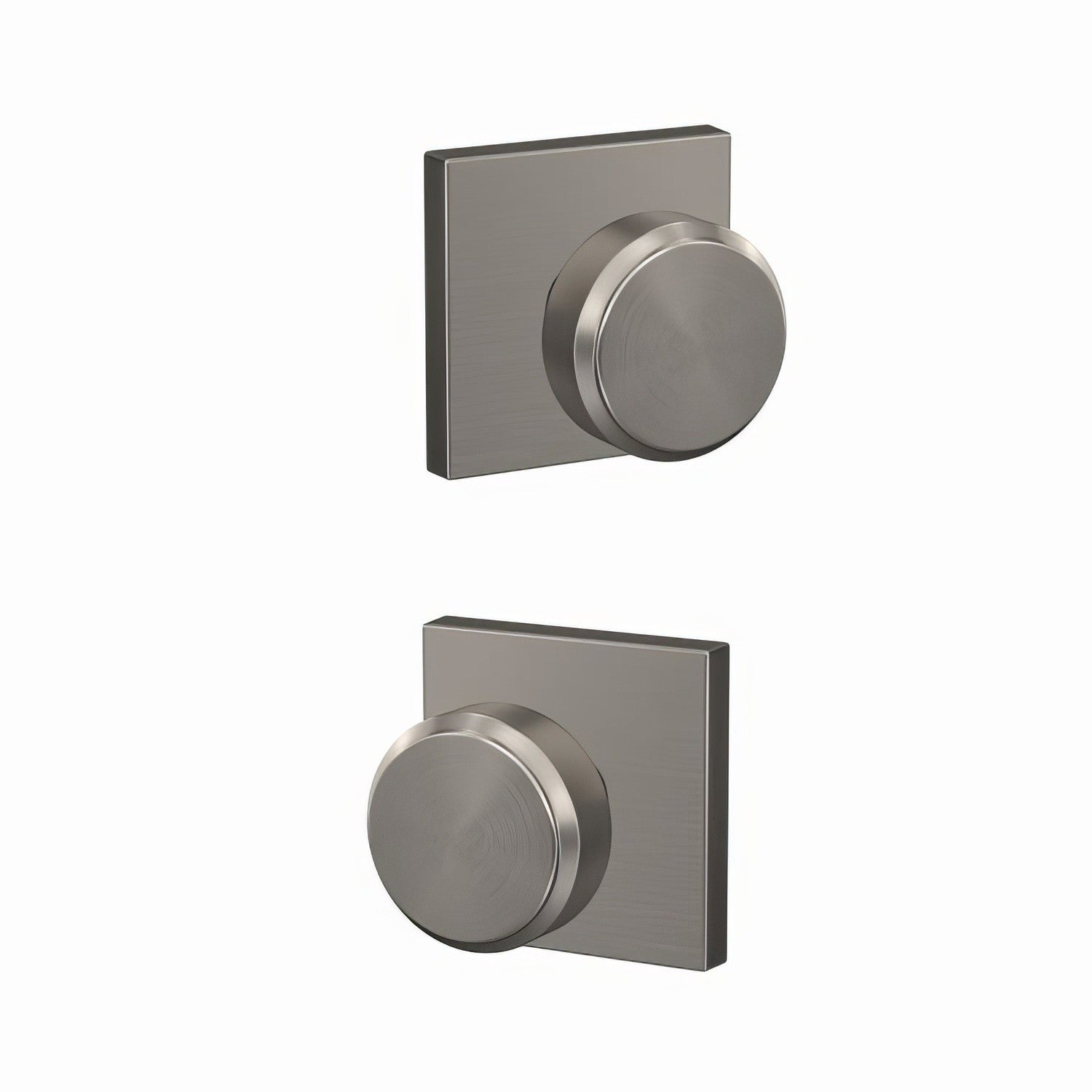 Schlage FC172-BWE-COL Bowery Two-Sided Dummy Door Knob.