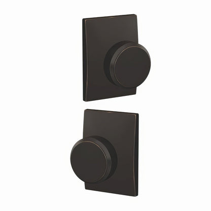 Schlage FC172-BWE-CEN Bowery Two-Sided Dummy Door Knob