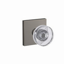 Schlage FC172DAW-COL Dawes Glass with Collins Rose Pair of Dummy Door Knobs