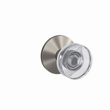 Schlage FC172DAW-KIN Dawes Glass with Kinsler Rose Pair of Dummy Door Knobs