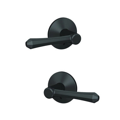 Schlage FC172DMP-KIN Dempsey with Kinsler Rose Pair of Dummy Door Levers
