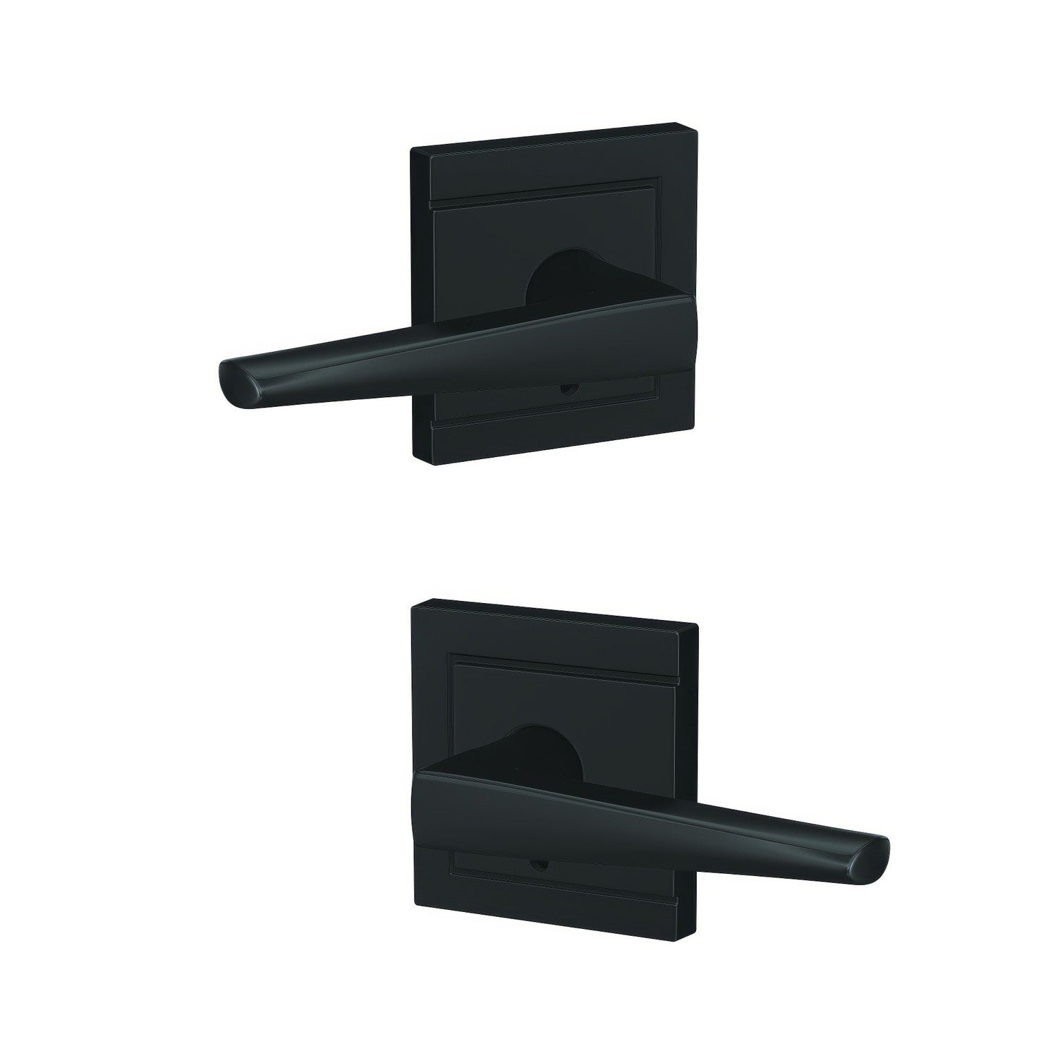 Schlage FC172ELR-ULD Eller with Upland Rose Pair of Dummy Door Levers.