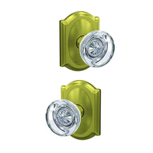 Schlage FC172HOB-CAM Hobson with Camelot Rose Pair of Dummy Door Knobs.