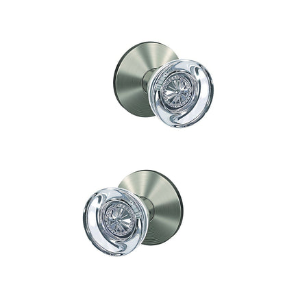 Schlage FC172HOB-KIN Hobson with Kinsler Rose Pair of Dummy Door Knobs