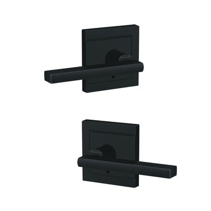 Schlage FC172LAT-ULD Latitude with Upland Rose Pair of Dummy Door Levers
