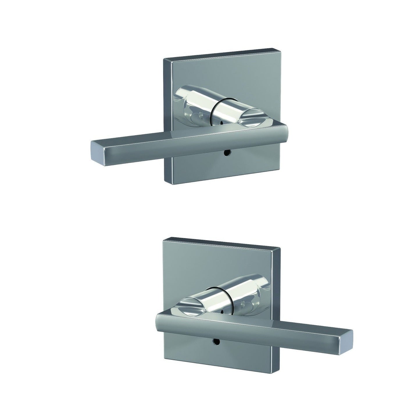 Schlage FC172LAT-COL Latitude with Collins Rose Pair of Dummy Door Levers.