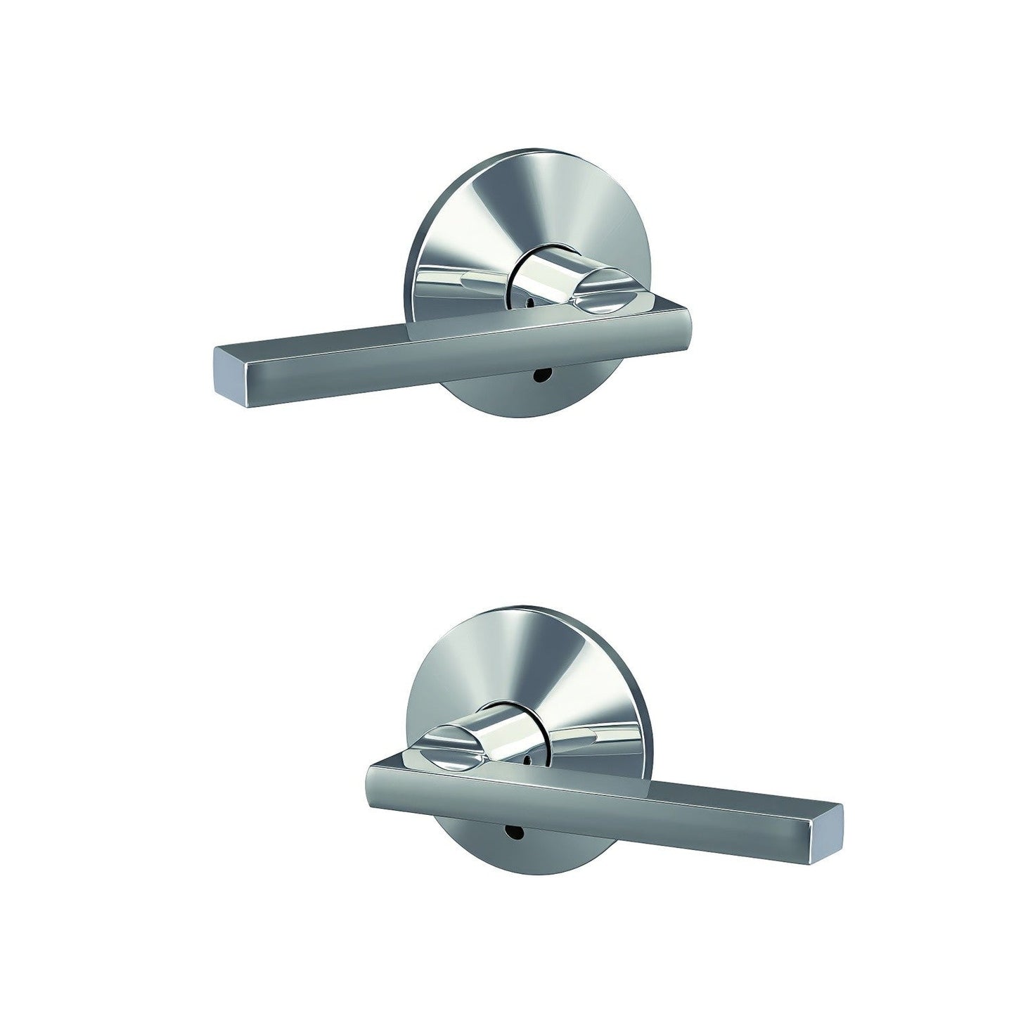 Schlage FC172LAT-KIN Latitude with Kinsler Rose Pair of Dummy Door Levers