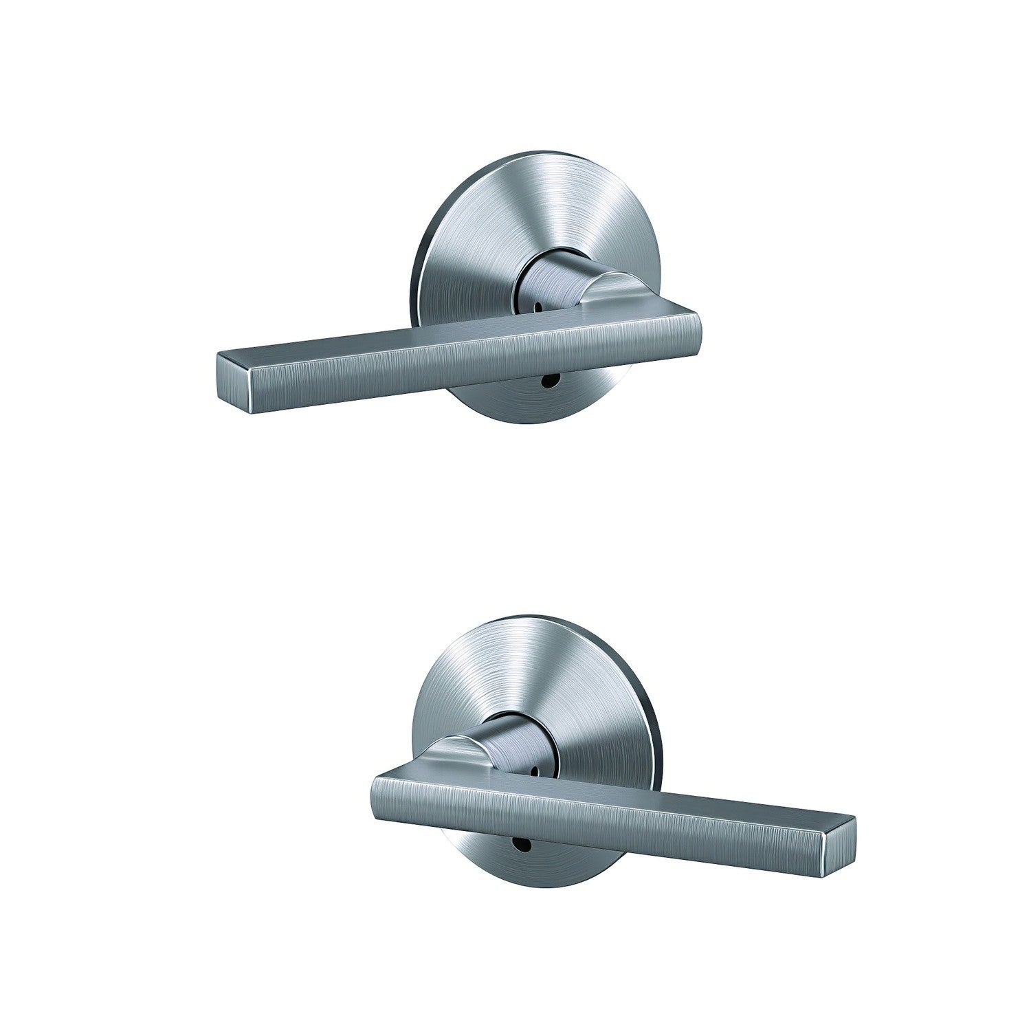 Schlage FC172LAT-KIN Latitude with Kinsler Rose Pair of Dummy Door Levers.