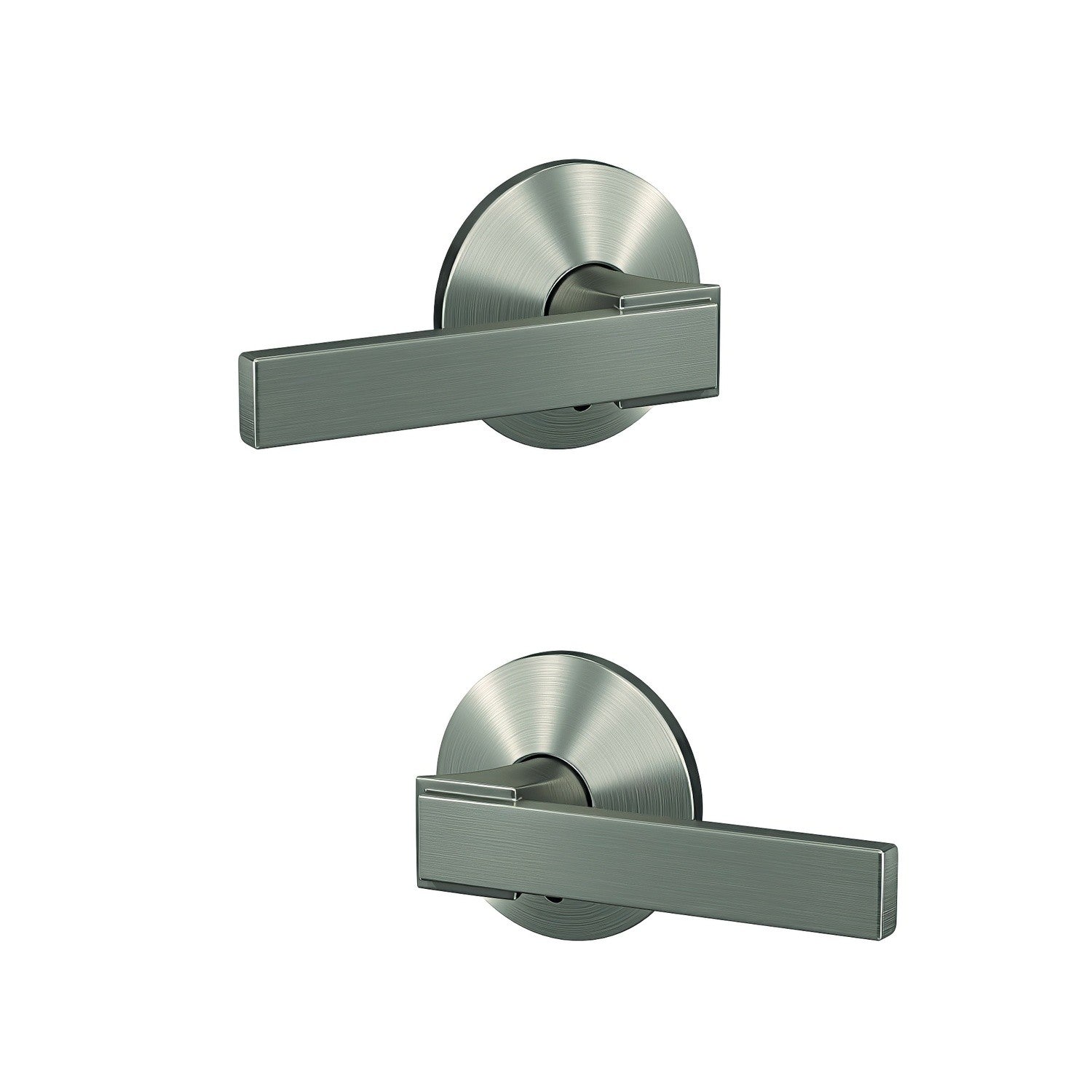 Schlage FC172NBK-KIN Northbrook with Kinsler Rose Pair of Dummy Door Levers.