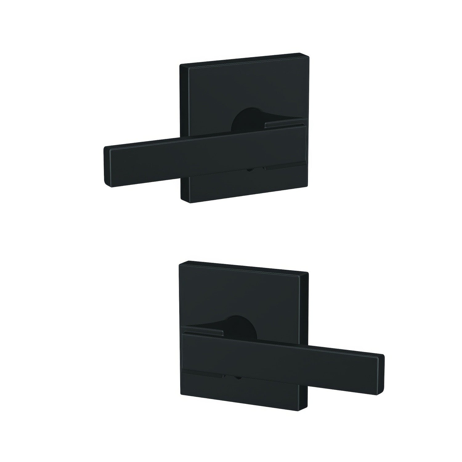 Schlage FC172NBK-COL Northbrook with Collins Rose Pair of Dummy Door Levers