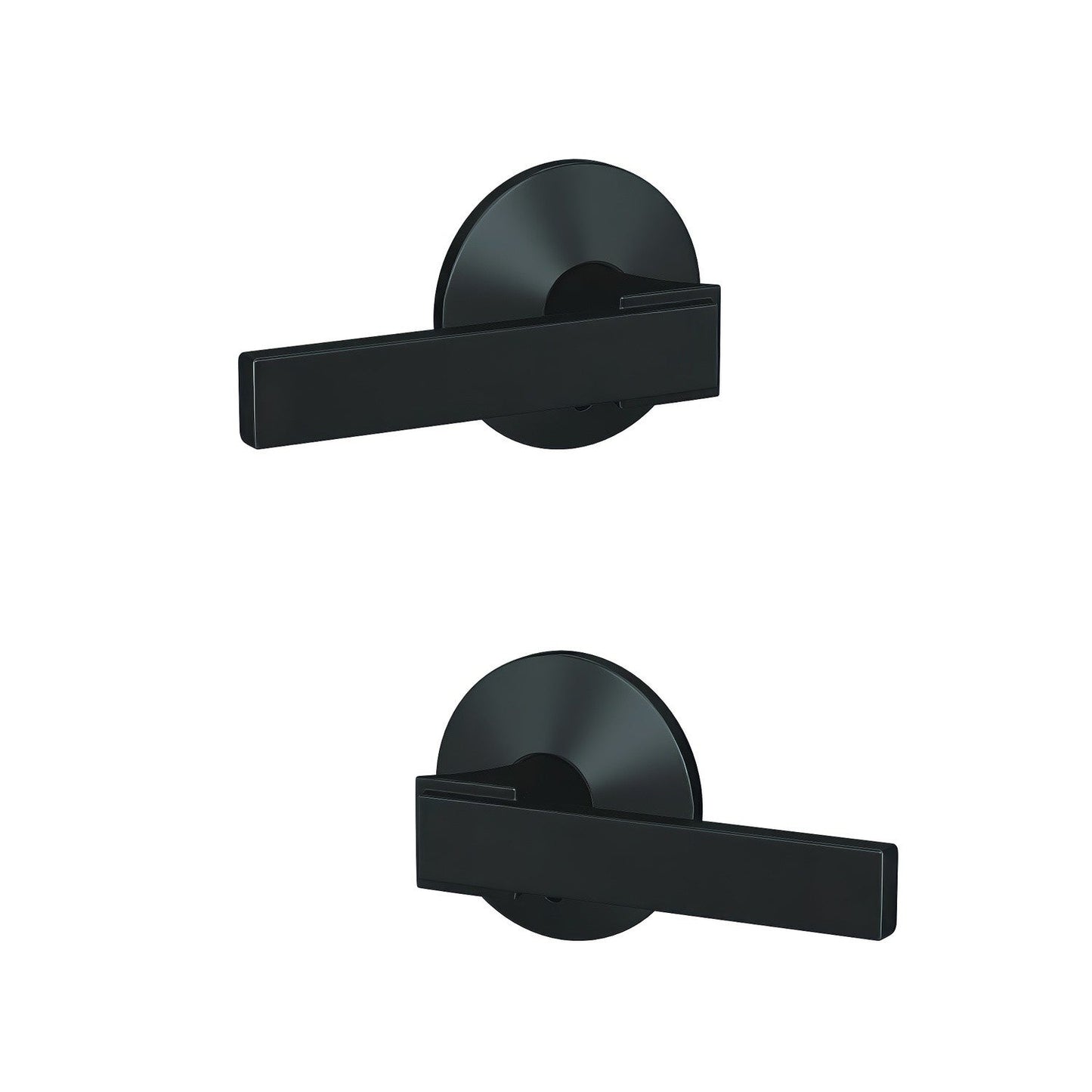 Schlage FC172NBK-KIN Northbrook with Kinsler Rose Pair of Dummy Door Levers.