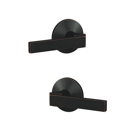 Schlage FC172NBK-KIN Northbrook with Kinsler Rose Pair of Dummy Door Levers.