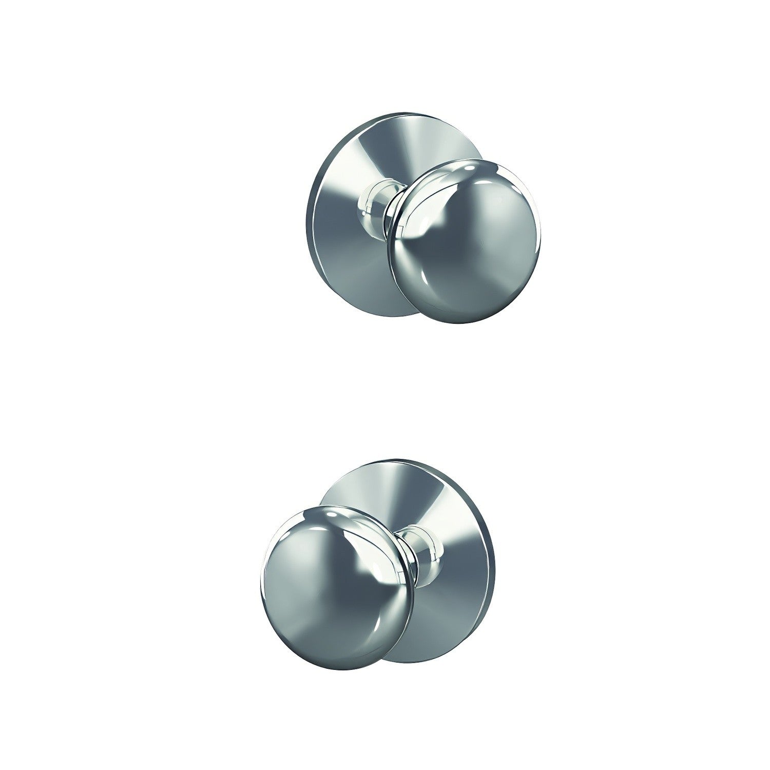 Schlage FC172PLY-KIN Plymouth with Kinsler Rose Pair of Dummy Door Knobs