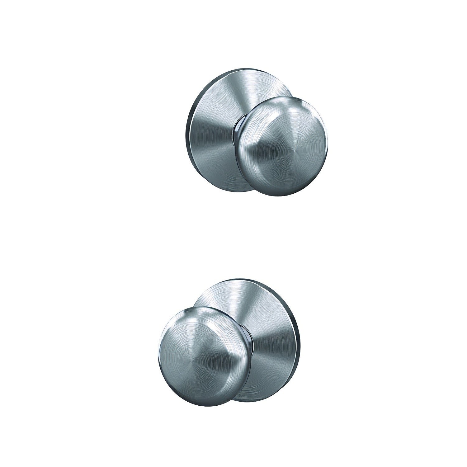 Schlage FC172PLY-KIN Plymouth with Kinsler Rose Pair of Dummy Door Knobs.