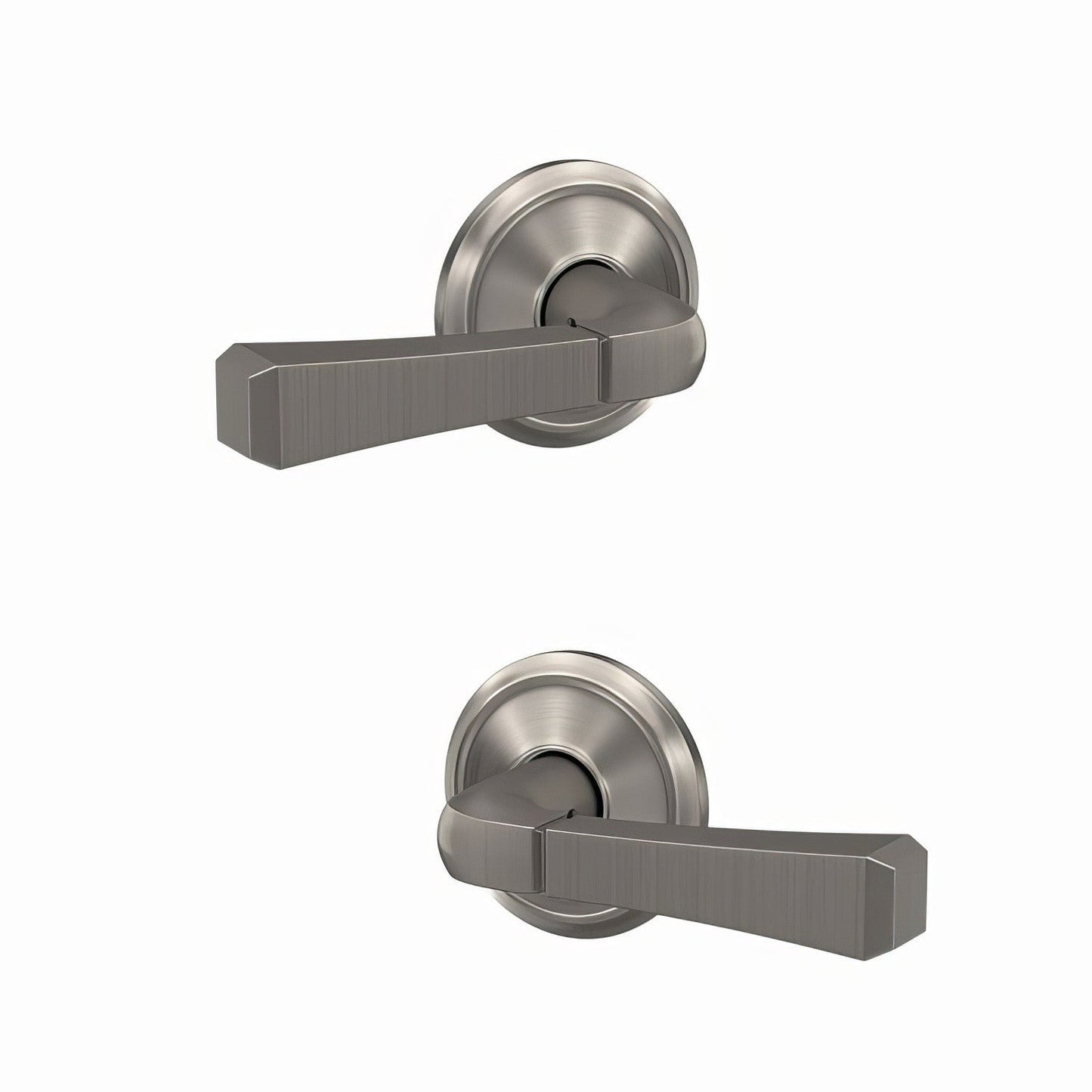 Schlage FC172RVT-ALD Rivington with Alden Rose Pair of Dummy Door Levers