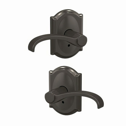 Schlage FC172WIT-CAM Whitney with Camelot Rose Pair of Dummy Door Levers
