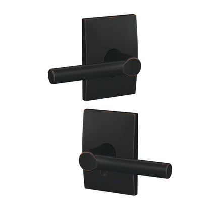 Schlage FC21BRW-CEN Broadway Lever with Century Rose Passage & Privacy Door Lever