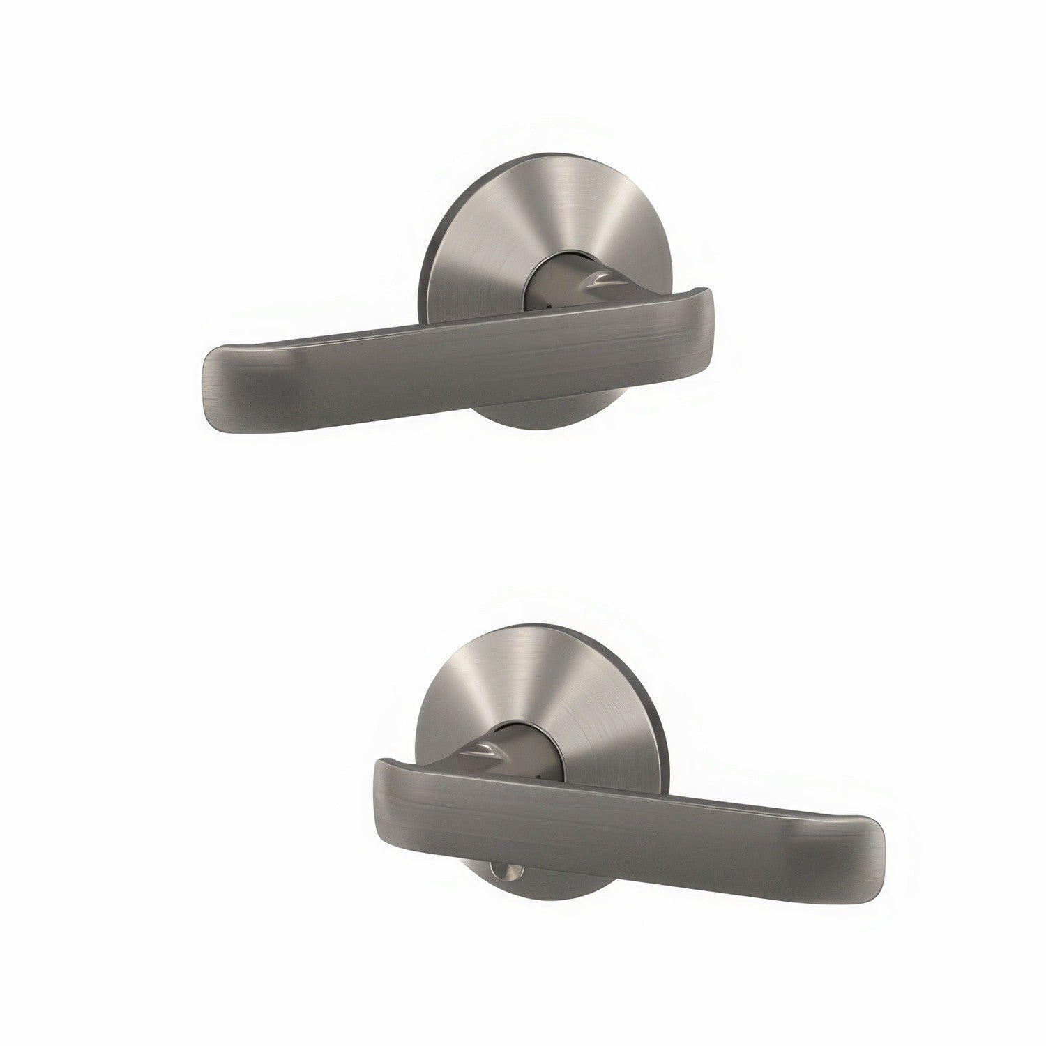 Schlage FC21CYB-KIN Clybourn Lever with Kinsler Rose Passage & Privacy Door Lever