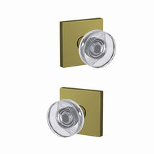 Schlage FC21DAW-COL Dawes Glass Knob with Collins Rose Passage & Privacy Door Knob.