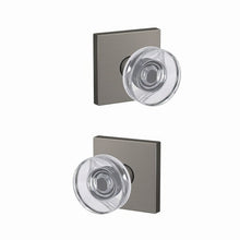 Schlage FC21DAW-COL Dawes Glass Knob with Collins Rose Passage & Privacy Door Knob.