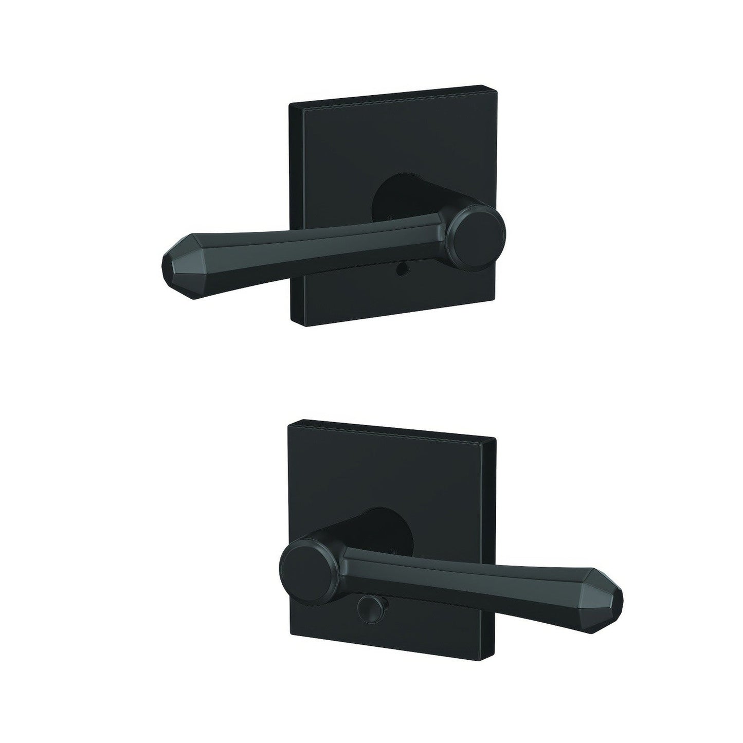 Schlage FC21DMP-COL Dempsey Lever with Collins Rose Passage & Privacy Door Lever.