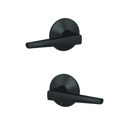 Schlage FC21ELR-KIN Eller Lever with Kinsler Rose Passage & Privacy Door Lever.
