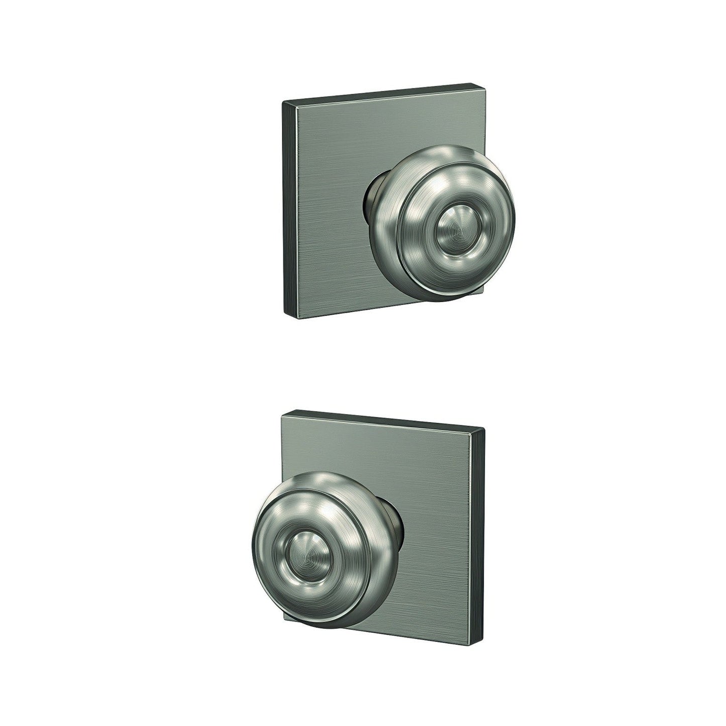 Schlage FC21GEO-COL Georgian Knob with Collins Rose Passage & Privacy Door Knob