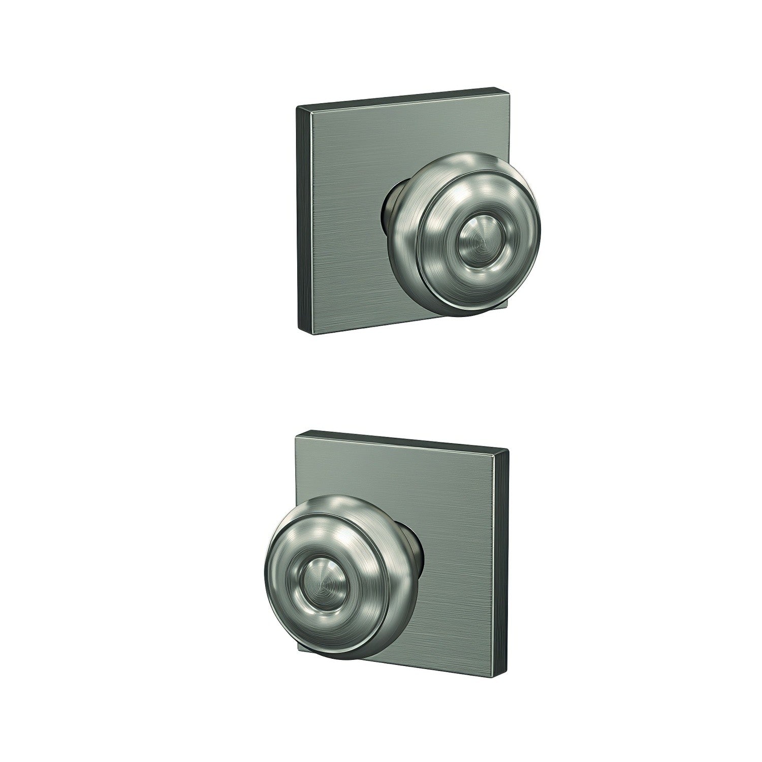 Schlage FC21GEO-COL Georgian Knob with Collins Rose Passage & Privacy Door Knob