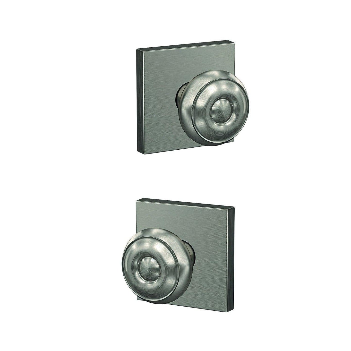 Schlage FC21GEO-COL Georgian Knob with Collins Rose Passage & Privacy Door Knob