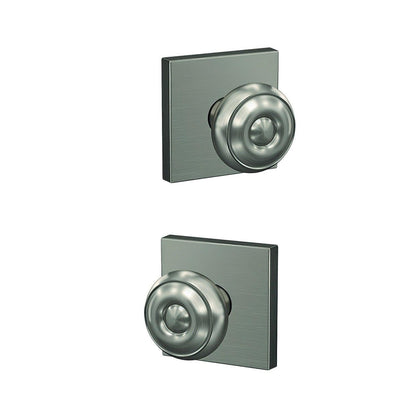 Schlage FC21GEO-COL Georgian Knob with Collins Rose Passage & Privacy Door Knob