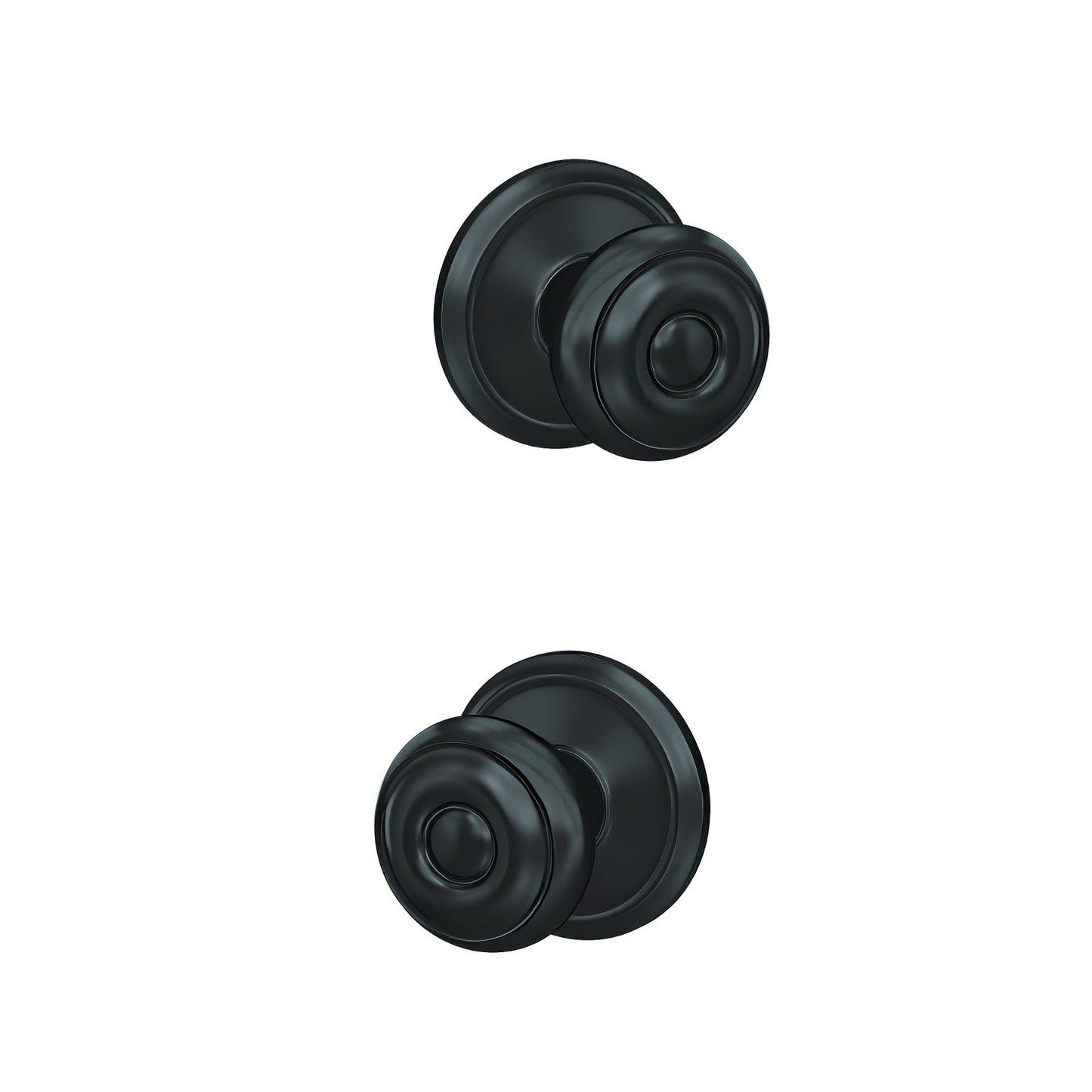 Schlage FC21GEO-ALD Georgian Knob with Alden Rose Passage & Privacy Door Knob