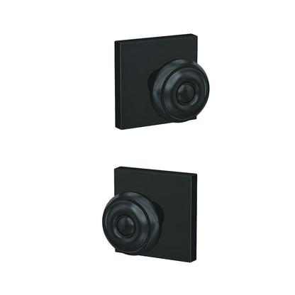 Schlage FC21GEO-COL Georgian Knob with Collins Rose Passage & Privacy Door Knob