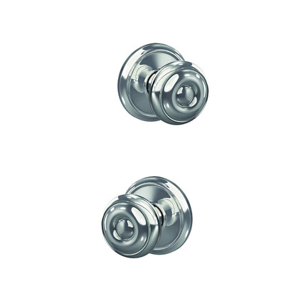 Schlage FC21GEO-ALD Georgian Knob with Alden Rose Passage & Privacy Door Knob