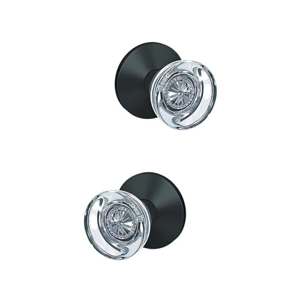 Schlage FC21HOB-KIN Hobson Knob with Kinsler Rose Passage & Privacy Door Knob