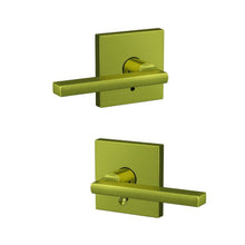 Schlage FC21LAT-COL Latitude Lever with Collins Rose Passage & Privacy Door Lever