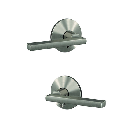 Schlage FC21LAT-KIN Latitude Lever with Kinsler Rose Passage & Privacy Door Lever