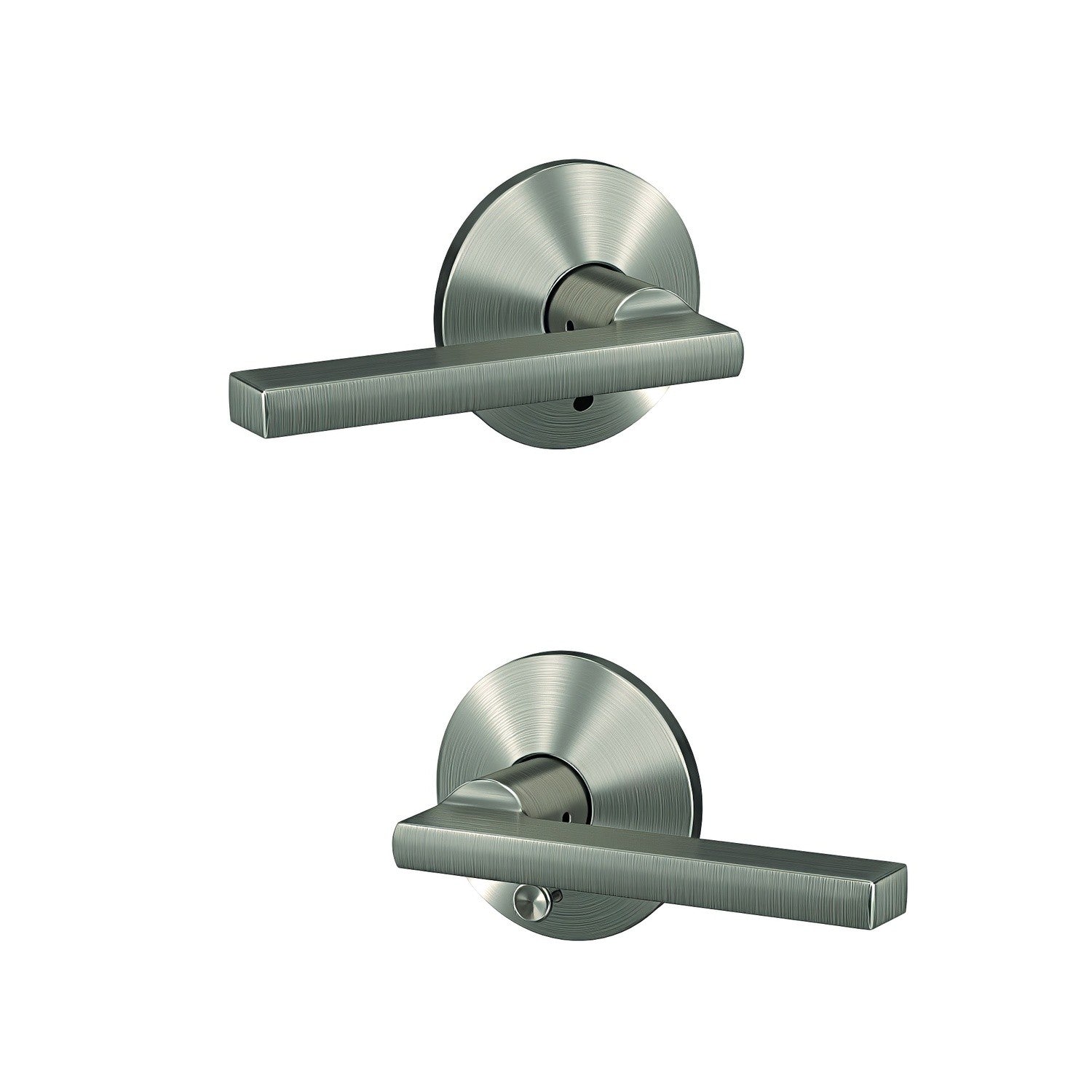 Schlage FC21LAT-KIN Latitude Lever with Kinsler Rose Passage & Privacy Door Lever